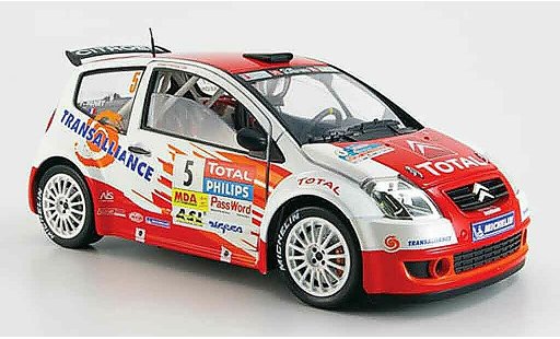 Citroen C2 S1600 1/18 Solido no.5 total jwrc 2004 coche miniatura