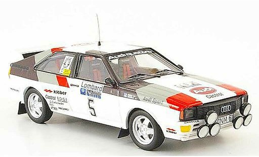 Audi Quattro coupe 1/43 Trofeu ganador RAC Mikkola-Hertz 1981 coche miniatura