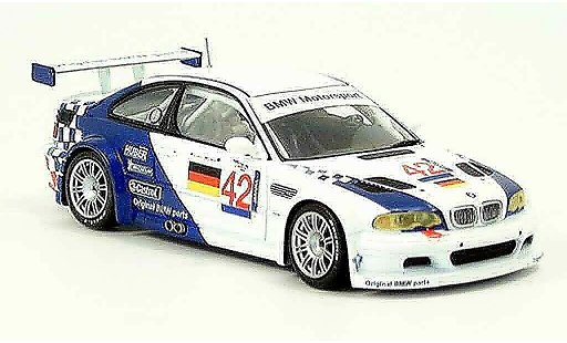 Bmw M3 course 1/43 Minichamps GTR E46 ELMS Letho Muller 2001 coche miniatura