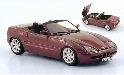 Bmw Z1 roadster 1/43 Minichamps lila 1991 coche miniatura