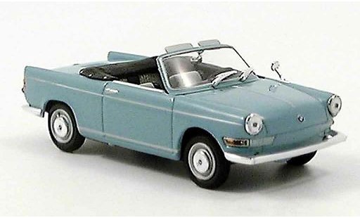 Bmw 700 cabriolet 1/43 Minichamps S Descapotable grisazul 1961 coche miniatura