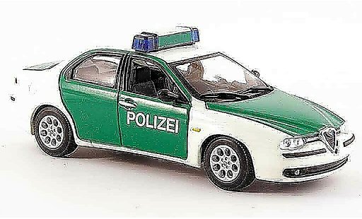 Alfa Romeo 156 polizia 1/43 Minichamps police Alemania 1997 coche miniatura
