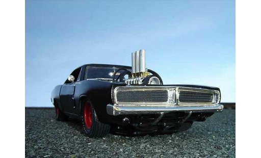 Dodge Charger 1969 1/18 Hot Wheels bad rider coche miniatura