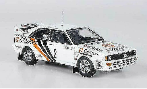 Audi Quattro rallye 1/43 Minichamps No.2 Clarion Eklund/Whitlock Rally Suecia 1984 coche miniatura
