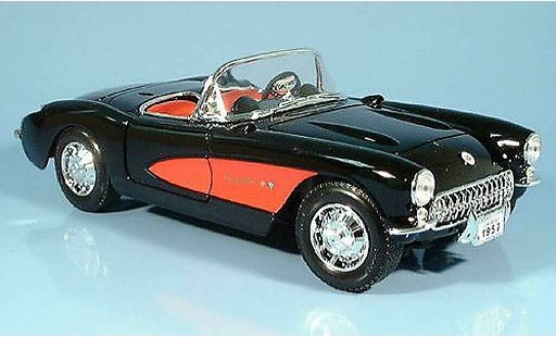Chevrolet Corvette Convertible 1/18 Yat Ming C1 negro 1957 coche miniatura