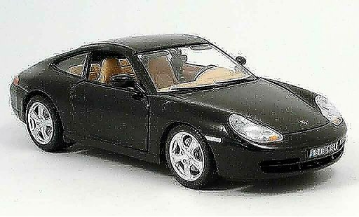 Porsche 911 Carrera 1/18 Burago 4 negro coche miniatura