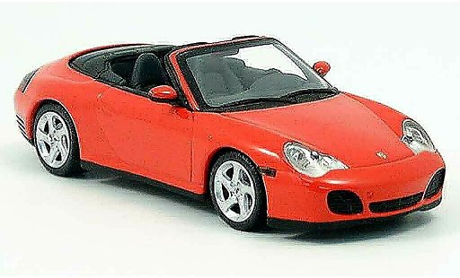 Porsche 911 4S 1/43 Minichamps Descapotable rojo 2003 coche miniatura