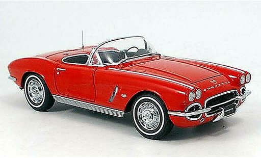 Chevrolet Corvette Convertible 1/18 Autoart C1 rojo 1962 coche miniatura