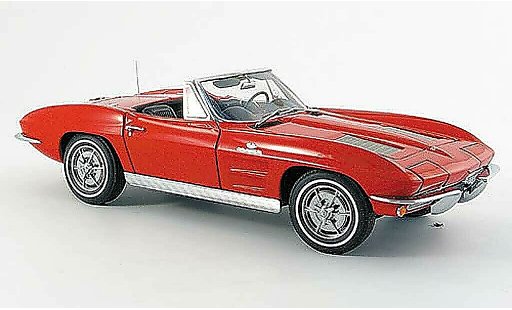 Chevrolet Corvette Convertible 1/18 Autoart C2 rojo 1963 coche miniatura