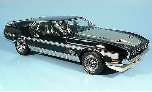 Ford Mustang Mach 1 1/18 Autoart i negro/gris coche miniatura