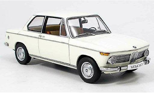 Bmw 1602 berline 1/18 Autoart e10 blanco 1971 coche miniatura