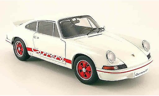 Porsche 911 RS 1/18 Autoart 2.7 carrera blanco/rojo 1973 coche miniatura