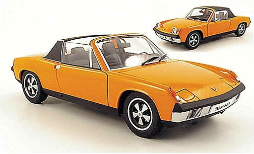 Porsche 914/6 Base 1/18 Autoart 6 naranja coche miniatura