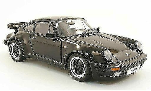 Porsche 911 Turbo 1/18 Autoart 3.3 negro coche miniatura