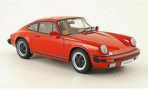 Porsche 911 3.2 1/18 Autoart carrera rojo 1988 coche miniatura