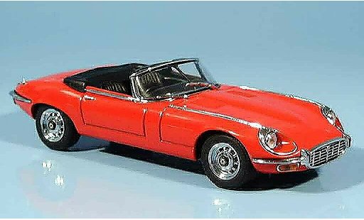 Jaguar E-Type Cabriolet 1/43 Autoart serie iii v12 rojo coche miniatura