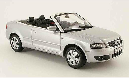 Audi A4 cabriolet 1/18 Welly gris 2002 coche miniatura