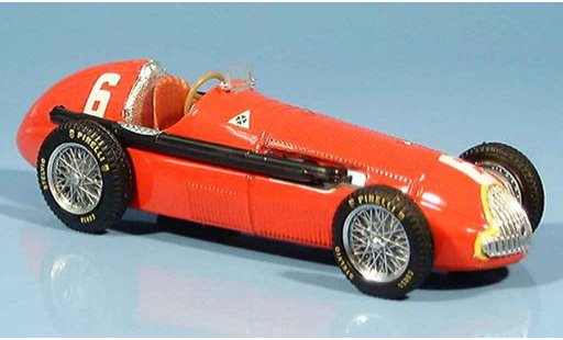Alfa Romeo 158 gp 1/43 Brumm no.6 j.m.fangio ganador frankreich 1950 coche miniatura