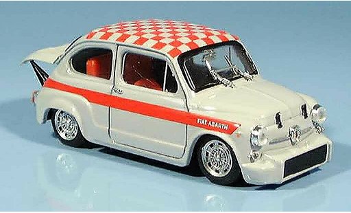 Fiat Abarth 1000 Berlina Corsa 1/43 Brumm rojo gris 1966 coche miniatura