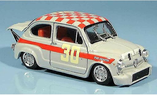 Fiat 600 Abarth 1/43 Brumm 1000 No.30 Baghetti ganador Monza 1966 coche miniatura