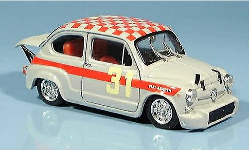 Fiat 600 Abarth 1/43 Brumm 1000 No.31 Cella Monza 1966 coche miniatura