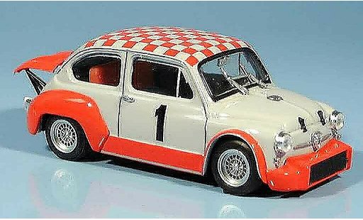 Fiat Abarth 1000 Berlina Corsa 1/43 Brumm Gr. 2 70 No. 1 Coppa Carri Monza 1970 coche miniatura
