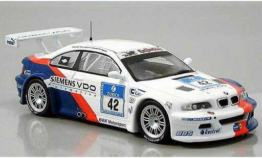 Bmw M3 course 1/43 IXO GTR E46 No. 42 pieza Said Duel Nurburgring 2004 coche miniatura