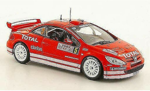 Peugeot 307 WRC 1/43 Norev No.5 Total Gronholm / Rautiainen Rally Monte Carlo 2004 coche miniatura