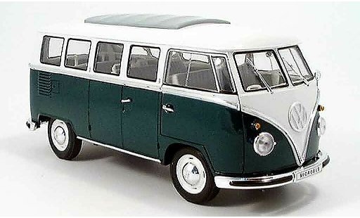 Volkswagen Combi Base 1/18 Spark bus verde/blanco 1962 coche miniatura