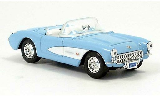 Chevrolet Corvette Convertible 1/43 Yat Ming C1 azul/blanco Descapotable 1957 coche miniatura