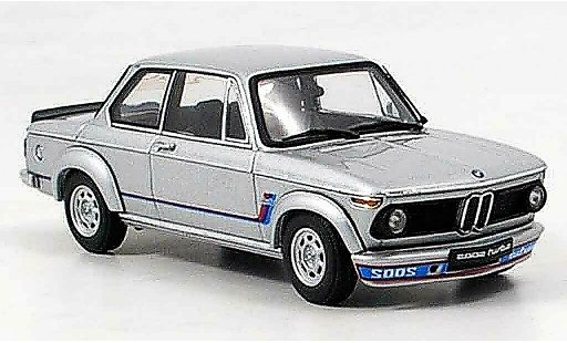 Bmw 2002 Turbo 1/43 Autoart gris metallisee 1973 coche miniatura