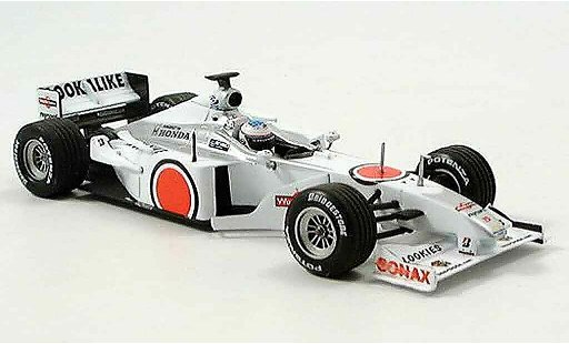 Honda F1 Base 1/43 Minichamps BAR 002 T. Sato 1. Test Barcelona 2000 coche miniatura