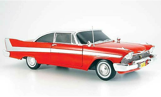 Plymouth Fury Christine 1/18 Ertl rojo/blanco 1958 coche miniatura