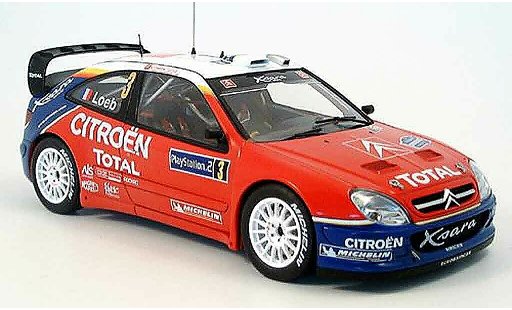 Citroen Xsara WRC 2004 1/18 Autoart no.3 s.loeb/d.elena tour de corse coche miniatura