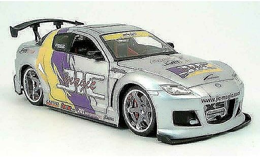 Mazda RX8 Base 1/18 Jada Toys tuning version gris austauschfelgen leige 2004 coche miniatura