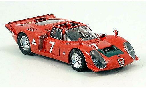 Alfa Romeo 33.2 spyder 1/43 Best 1968 No.7 Facetti/Biscaldi Mugello coche miniatura