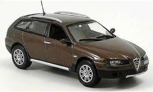 Alfa Romeo 156 crosswagon q4 1/43 Norev marron coche miniatura