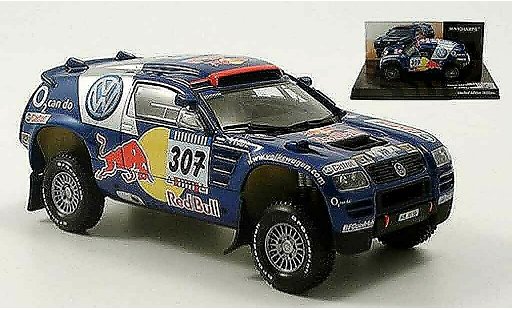 Volkswagen Touareg Dakar 1/43 Minichamps rallye saby perin 2005 coche miniatura