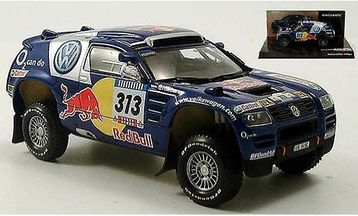 Volkswagen Touareg Dakar 1/43 Minichamps rallye kankkunen repo 2005 coche miniatura