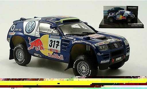 Volkswagen Touareg Dakar 1/43 Minichamps rallye gordon zitzewitz 2005 coche miniatura