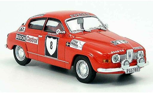 Saab 96 Rally Sweden 1/43 IXO V4 No.8 Blomquist Hertz Suecia 1972 coche miniatura