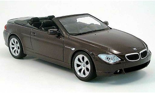 Bmw 645 Cabriolet 1/18 Welly E64 ci rojo 2004 coche miniatura