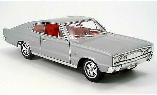 Dodge Charger 1966 1/18 Yat Ming gris coche miniatura