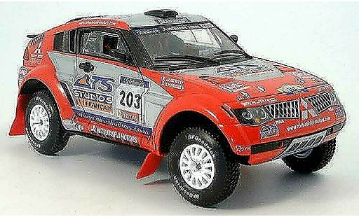 Mitsubishi Pajero Evolution 1/18 Solido no.203 ats rallye dakar 2004 coche miniatura