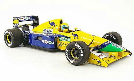 Benetton B191 course 1/18 Minichamps 1991 benetton b 191 r.moreno coche miniatura