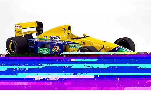 Benetton B191B course 1/18 Minichamps 1992 benetton b 191 b schumacher coche miniatura