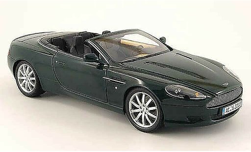 Aston Martin DB9 volante 1/18 Minichamps verde coche miniatura