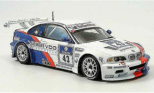 Bmw M3 course 1/43 Minichamps GTR E46 2ter Nurburgring Lamy Said Huisman pieza 2004 coche miniatura