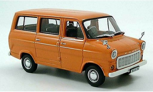 Ford Transit Bus 1/43 Minichamps naranja 1971 coche miniatura