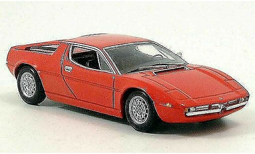 Maserati Merak Base 1/43 Minichamps rojo 1974 coche miniatura